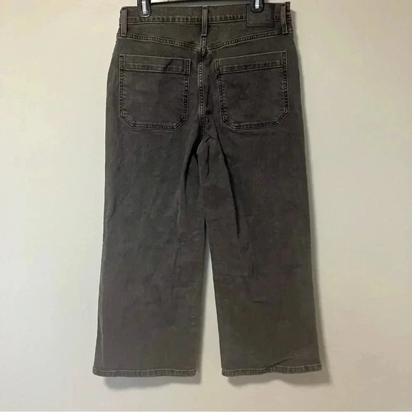 Levi’s Mile High Cropped Wide Leg  Buttoned Fly Grey Jeans W30 - Picture 3 of 7